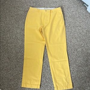 J. Crew Yellow Chinos Classic Straight-Leg